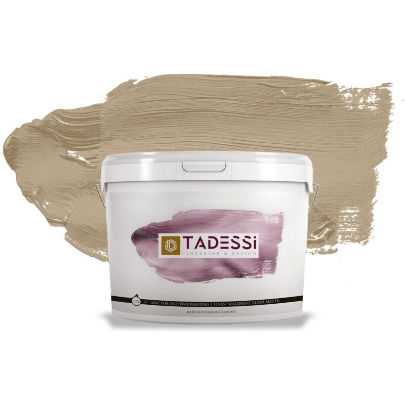 Tadessi Color Vista Wandfarbe Grün - Haselnuss Mocha - Matte Dispersionsfarbe - Innenfarbe Für Wand Und Decke