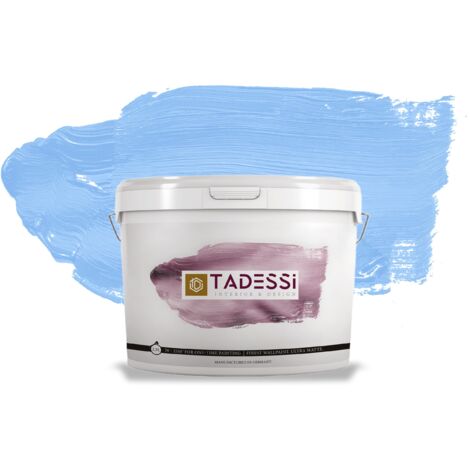 TADESSI Color Vista Wandfarbe Pastellblau - Kornblumenblau - Matte Dispersionsfarbe - Innenfarbe für Wand und Decke