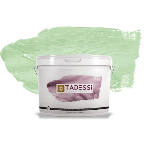 TADESSI Color Vista Wandfarbe Pastellgrün - Limette Sage Green - Matte Dispersionsfarbe - Innenfarbe für Wand und Decke