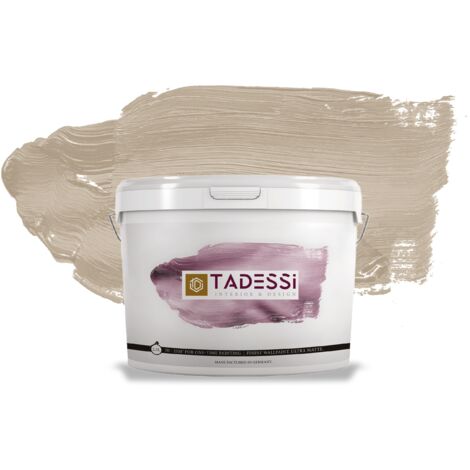 TADESSI Color Vista Wandfarbe Taupe - Kaffeecreme Mocha - Matte Dispersionsfarbe - Innenfarbe für Wand und Decke