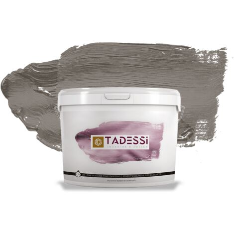TADESSI Color Vista Wandfarbe Taupe Mocha - Matte Dispersionsfarbe - Innenfarbe für Wand und Decke