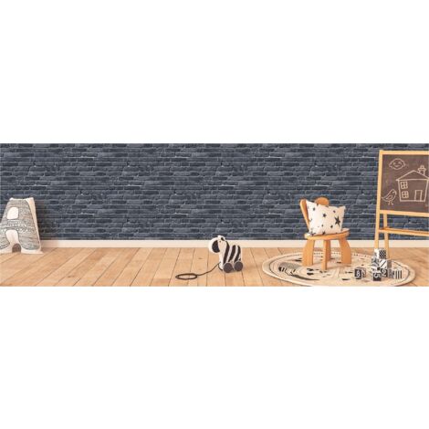 TADESSI Tapete Kinderzimmer M1-No.745 Vliestapete Schwarz Grau Steintapete Wohnzimmer Schlafzimmer Küche