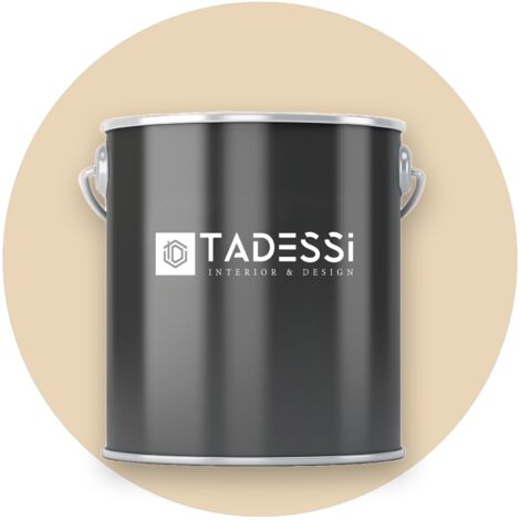 TADESSI Wall Select Wandfarbe Beige - Pastellbeige - abwaschbare Innenfarbe matt - Dispersionsfarbe - Geruchsarm und Lösemittelfrei