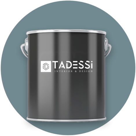 TADESSI Wall Select Wandfarbe Blau - Mokka - abwaschbare Innenfarbe matt - Dispersionsfarbe - Geruchsarm und Lösemittelfrei