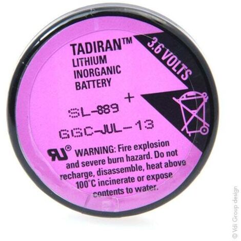 Tadiran - Pile lithium SL-889/P 1/10D 3.6V 1Ah 3PFR