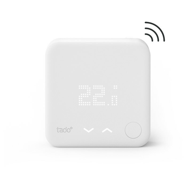 Image of Sensore di Temperatura Wireless, Accessorio aggiuntivo per valvole termostatiche wifi di ∞, Sensore temperatura wifi per il riscaldamento domestico,