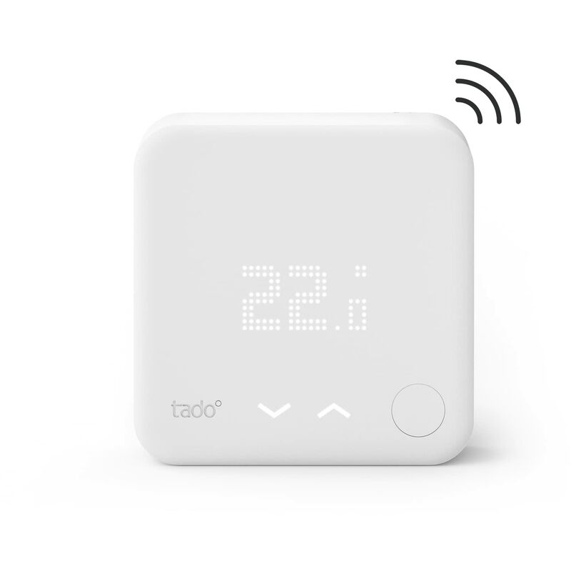 Image of Sensore di Temperatura Wireless, Accessorio aggiuntivo per valvole termostatiche wifi di ∞, Sensore temperatura wifi per il riscaldamento domestico,