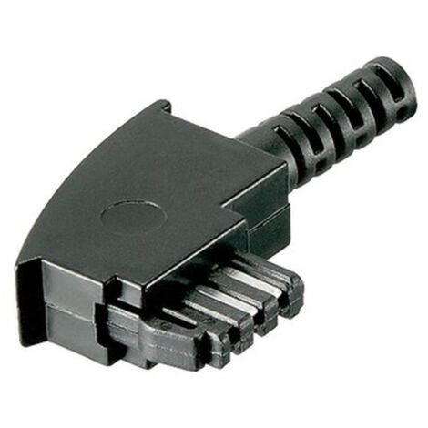 TAE-F-Stecker mit Knickschutz, .