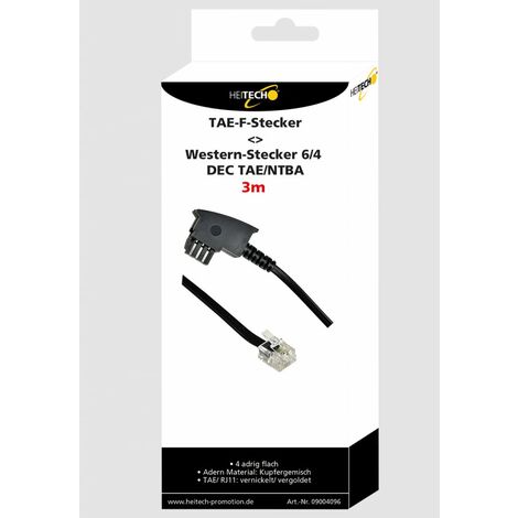 TAE-F-Stecker  Western-Stecker 6/4 DEC TAE/NTBA (3m)
