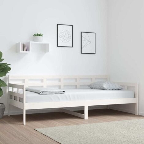 Tagbett aus massivem Kiefernholz 90x200 cm