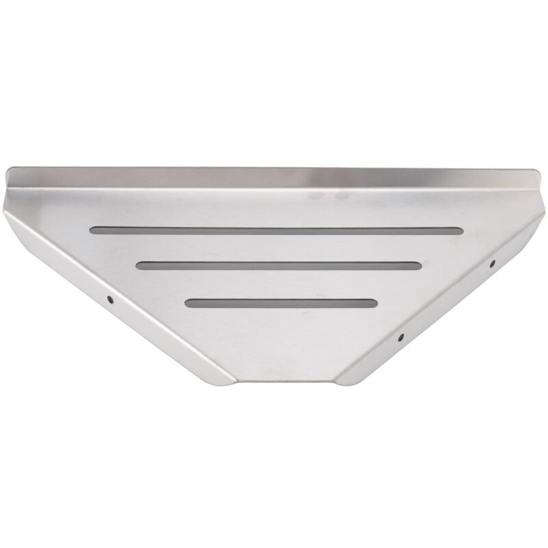 Jeffergarden tagère de douche d'angle forme triangulaire poinonnage simple couche stockage efficace Style décontracté porte-shampooing en acier