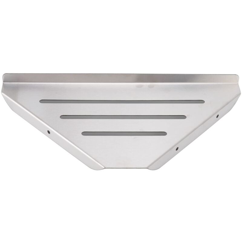 Jeffergarden – Étagère de douche d'angle en acier inoxydable – Installation facile – Optimise l'espace – Pour shampoings et gels douche