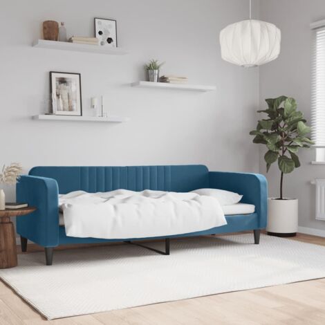 Tagesbett Blau 80x200 cm Samt vidaXL