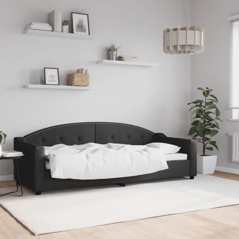 Tagesbett Schwarz 80x200 Cm Stoff Vidaxl
