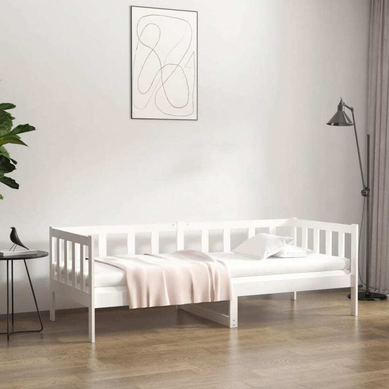 Tagesbett Ohne Matratze Weiß 80x200 Cm Massivholz Kiefer Vidaxl