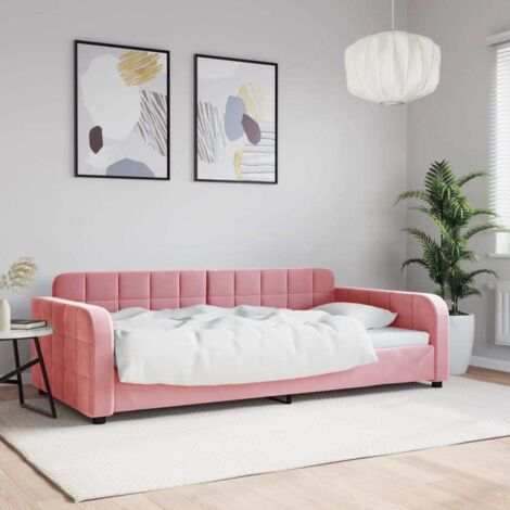 Tagesbett Rosa 100x200 cm Samt vidaXL