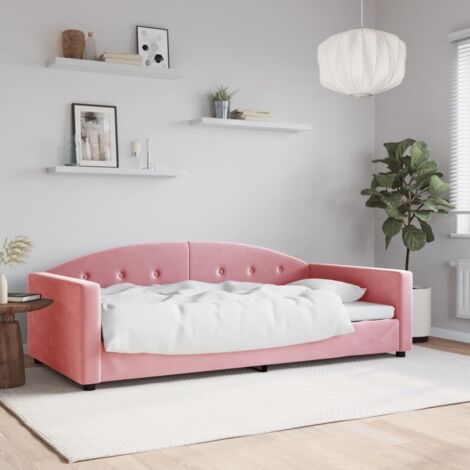 Tagesbett Rosa 100x200 cm Samt vidaXL