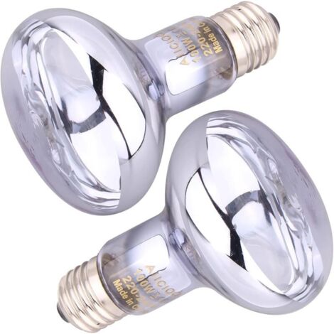 Tageslicht-Wärmelampen für Reptilien und Amphibien, 100 W, 2er-Pack, weiß [Energieklasse G]