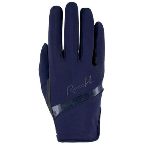 taglia 7, Noir: Gants d'équitation pour femme modèle Lorraine Roeckl avec doublure polaire