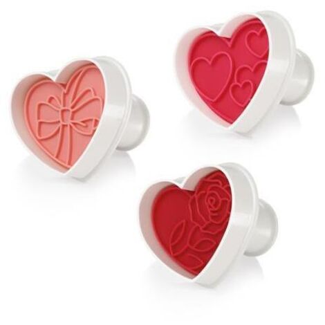 Taglia Biscotti Cuore       Set  3 Delicia Tescoma
