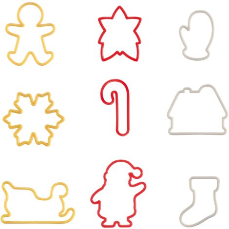 Taglia Biscotti Natale      Set  9 Delicia Tescoma