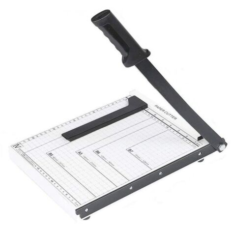 TAGLIA CARTA CUTTER PROFESSIONALE fogli A4 A5 ghigliottina metallo TAGLIERINA