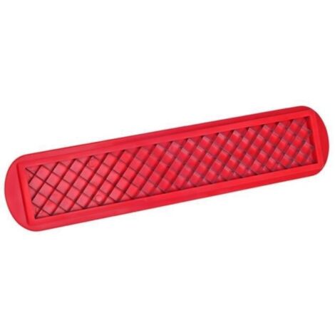 Taglia hot dog - Lama in acciaio inox per cucinare, barbecue, picnic, campeggio e grigliate in giardino - 25 cm - Rosso