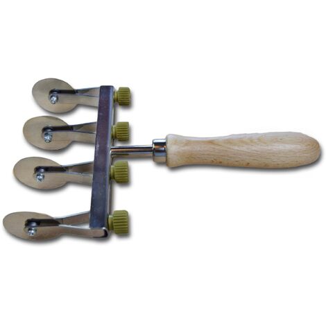 Taglia pasta 4 Lame Lisce Regolare in acciaio inox