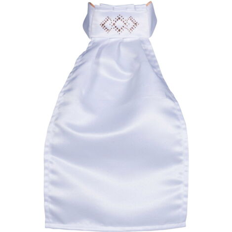 Taglia unica , Bianco: Plastron con decorazioni rosa dorato modello Competition