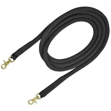 Taglia unica, Bianco: Redini soft control da 2,95 m in nylon spesso 14mm e moschettoni