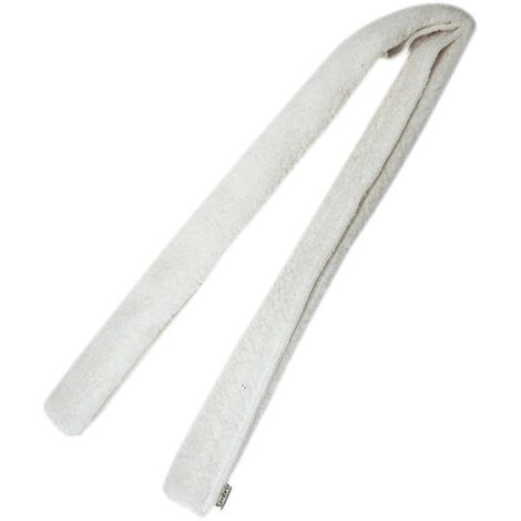 Taglia unica, Blanc: Coquille d'agneau synthétique pour cuirasses anglaises et occidentales