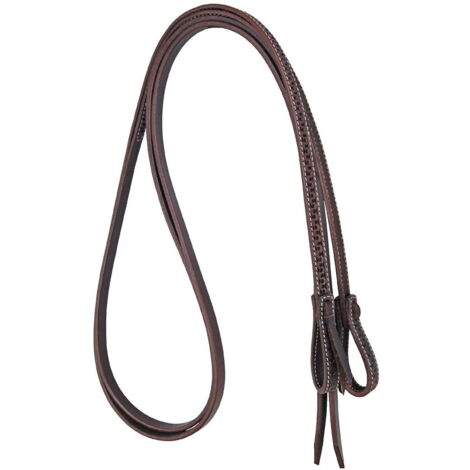 Taglia unica, Cognac: Redini western in cuoio con lavorazione snake