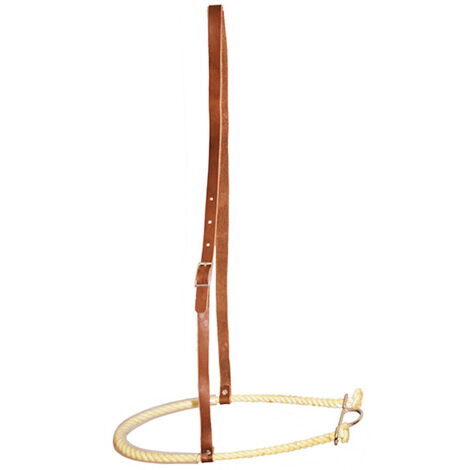 Taglia unica, Marrone: Noseband Pool's in cuoio con rawhide