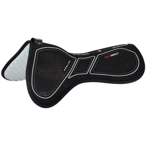 taglia unica, nero: Compensatore con rialzo posteriore in memory foam con inserti in silicone