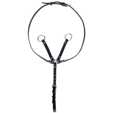 Taglia unica, nero: Martingala giocattolo in pelle sintetica per peluches Hobby Horse