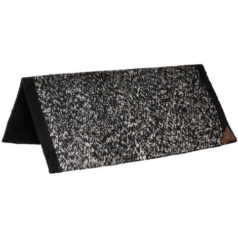 taglia unica, Nero: Tappetino western show in tessuto lurex 34" x 36"