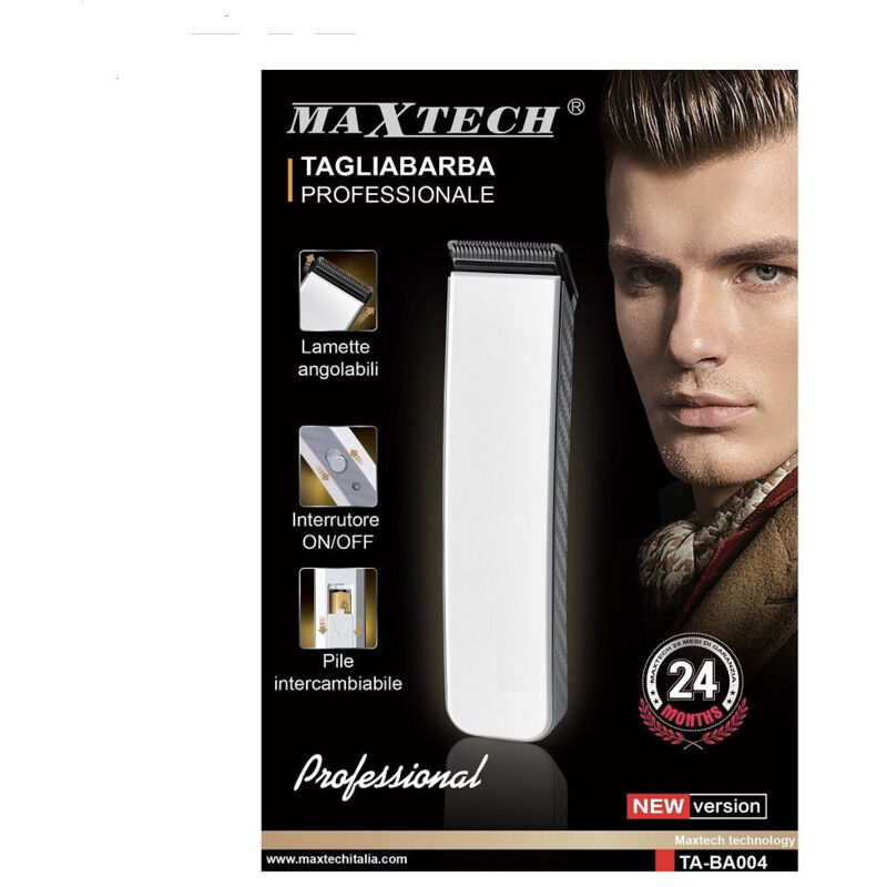 Trade Shop - Tagliabarba Professionale Elettrico Rasoio Barba Uomo Ricaricabile Ta-ba004 -