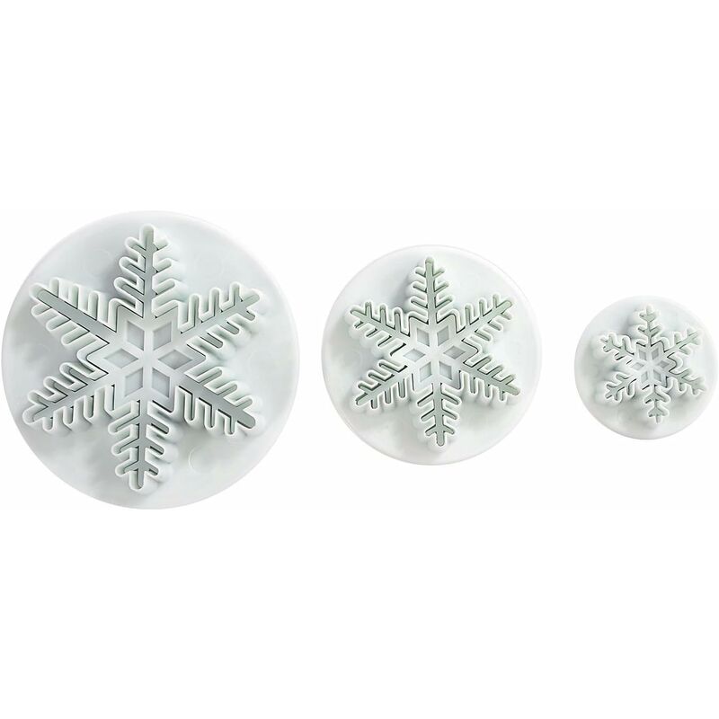 Tagliabiscotti a forma di fiocco di neve Fondente