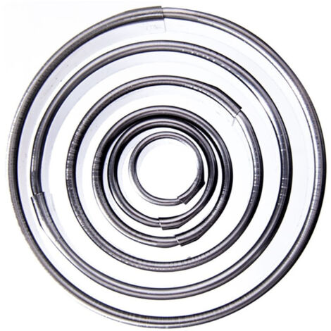 Tagliabiscotti in acciaio, cerchio 1,3-5,2 cm, 5 pezzi.