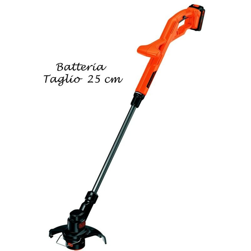 Black&decker - Tagliabordi a Batteria Elettrico Decespugliatore Filo Tagliaerba Telescopico