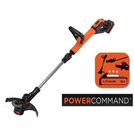 BLACK & DECKER Tagliabordi a batteria - 28 cm - BLACK+DECKER - 1 batteria 18V 2.0Ah + caricabatteria - STC1820EPC-QW