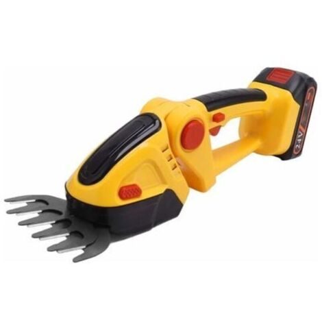 Tagliabordi senza fili, in acciaio ABS SK5, 110-240 V, mini tagliasiepi a batteria, 2 utensili in 1 per il prato (spina UE)