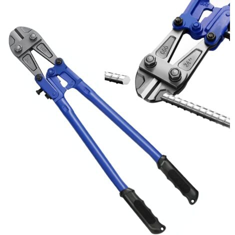 Tagliabulloni Professionale, Ultrixe Tronchese per Ferro Bulloni Manuale 600 mm. Peso 2,2kg, Taglio fino a 8mm, Manico in Gomma anti-slip, per Meccanici, Falegnameria, Edilizia, Idraulica