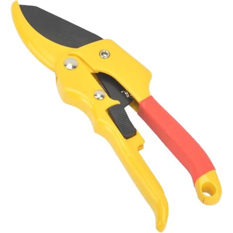 Tagliacapelli da giardino, 3 volte più facile da manovrare, per mani deboli e artritiche (barra di trazione - potatore - giallo)