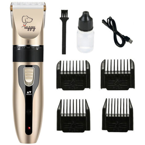 Tagliacapelli professionale per cani KZQ, tagliacapelli per animali domestici, tagliacapelli con cavo USB, ricaricabile e silenzioso, per cani e gatti di taglia grande/lunga/corta/riccia