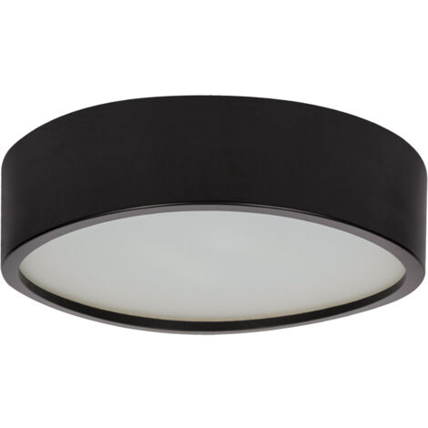 Tagliafiato JASMIN - Legno e vetro satinato - Design moderno - Ø375mm - Nero
