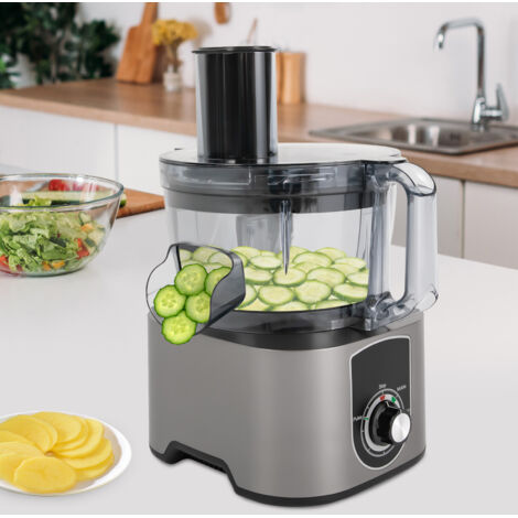 Tagliafrutta 3 in 1 600W 7L, tagliatrice a cubetti in acciaio inox