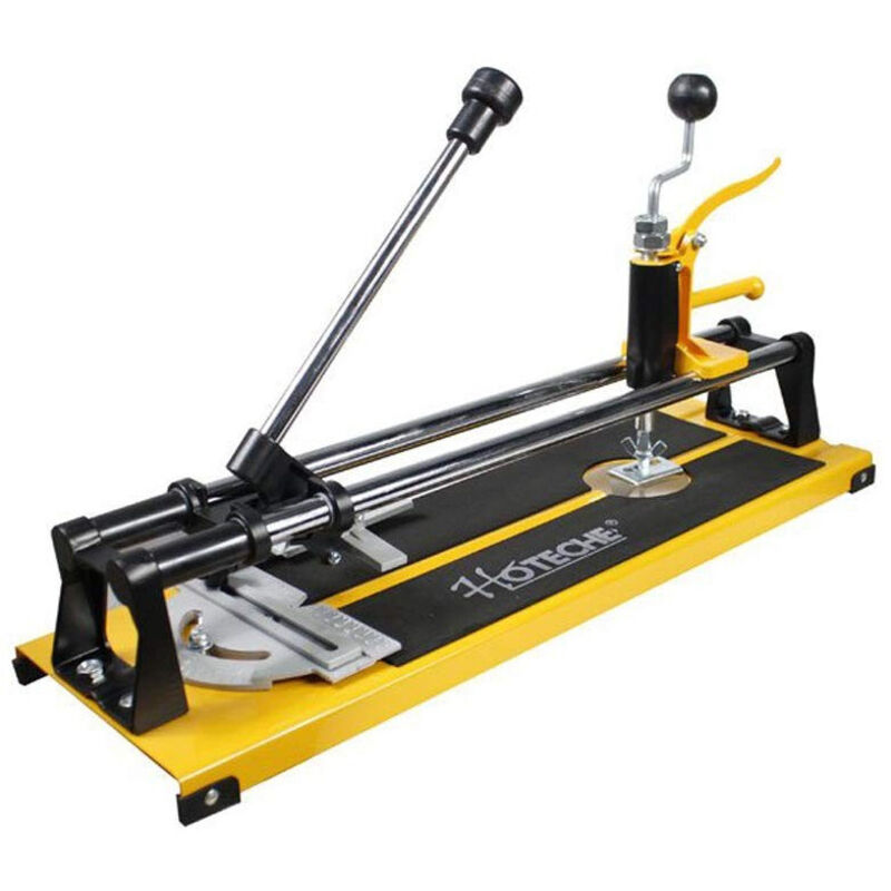 Trade Shop Traesio - Tagliapiastrelle 400 Mm 3 In 1 Taglia e Fora Per Mattonelle Tagli Angolari 45° -