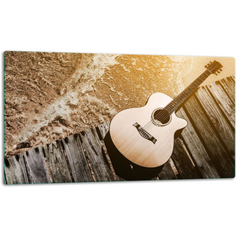 Tagliare a lastre di vetro 52x30 Chitarra