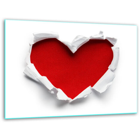 Tagliare in vetro tagliere stand 40x30 cuore